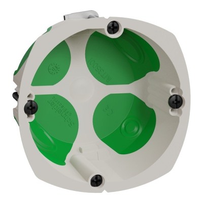 Schneider - 50 Boîtes d'encastrement - Multifix air - 1 poste - Ø67 - prof. 40 mm + 1 Scie cloche OFFERTE - Réf : IMT35001(50)2