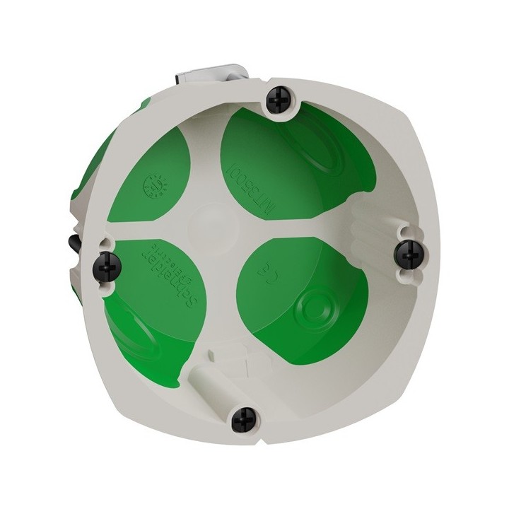 Schneider - 50 Boîtes d'encastrement - Multifix air - 1 poste - Ø67 - prof. 40 mm + 1 Scie cloche OFFERTE - Réf : IMT35001(50)2