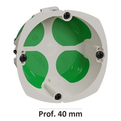 Schneider Multifix air - Boite d'encastrement étanche à l'air - 1 poste - Prof. 40mm - Réf : IMT35001