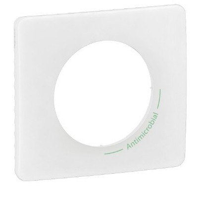 Legrand Céliane - Plaque de finition Céliane 1 poste Collection Technique finition blanc Antimicrobien - Réf : CP2601