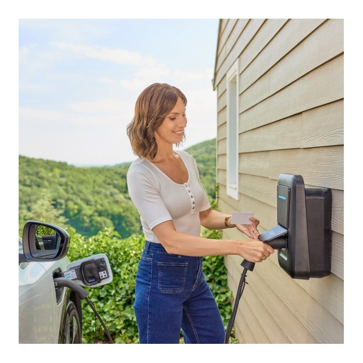 Hager - Borne de charge Hager witty one 11 kW avec prise de charge de type 2 - Noir - Réf : XVR111S