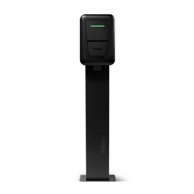 Hager - Borne de charge Hager witty one 11 kW avec prise de charge de type 2 - Noir - Réf : XVR111S