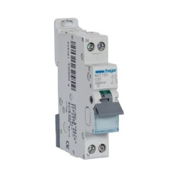 Hager -  Disjoncteur 20A - 1P+N - 4.5-6kA - Courbe C - 1module - Réf : MJT720