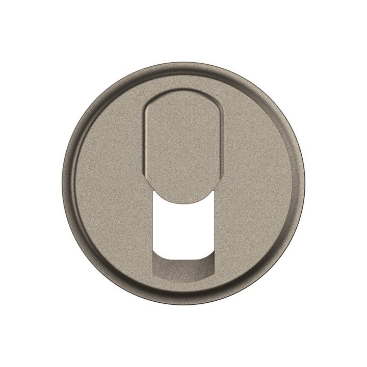 Legrand Céliane - Enjoliveur pour prise RJ45 - Titanium - Réf : CT0340