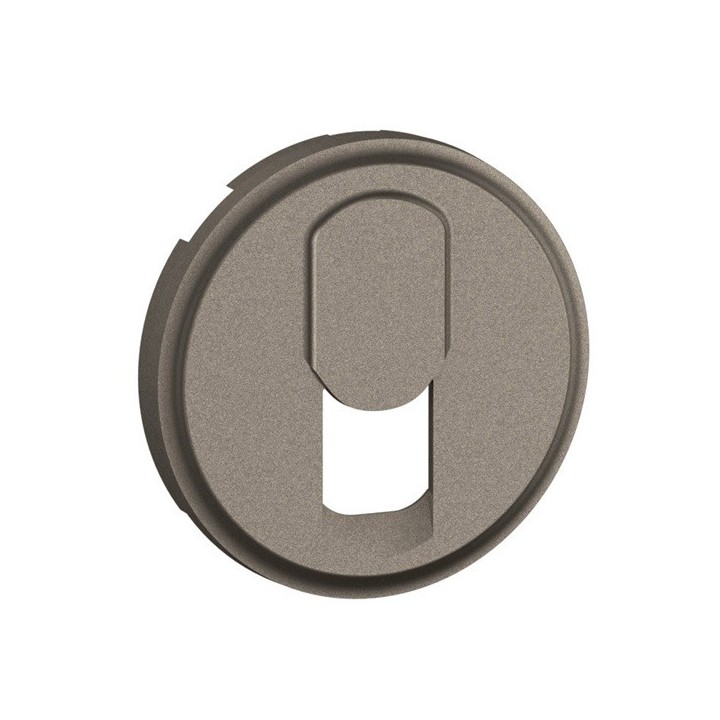 Legrand Céliane - Enjoliveur pour prise RJ45 - Titanium - Réf : CT0340
