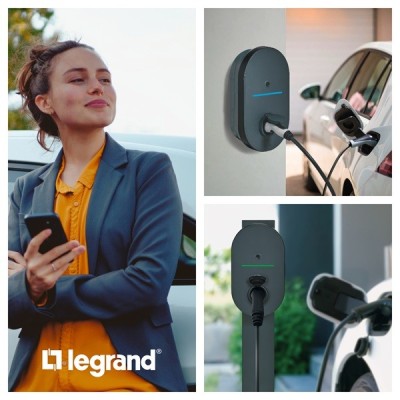 Legrand - Borne de recharge Green'up Home triphasée 22kW AC Mode 3 - Réf : 057022