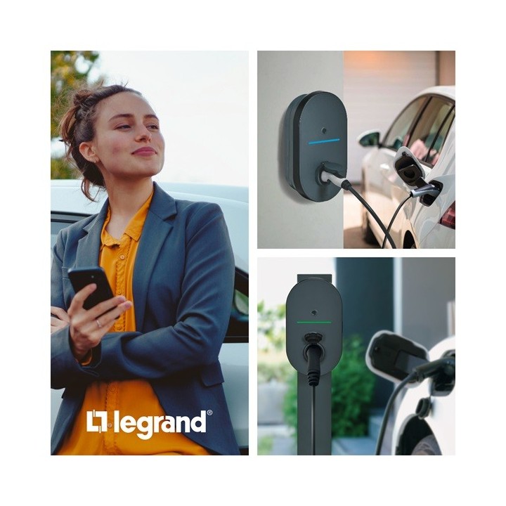 Legrand - Borne de recharge Green'up Home triphasée 22kW AC Mode 3 - Réf : 057022