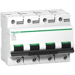 Schneider - Disjoncteur C120N 4P 125A - courbe C - 10 kA - Réf : A9N18376