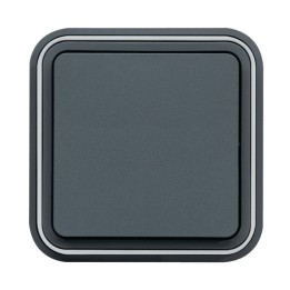 Hager - Interrupteur va et vient Cubyko étanche IP55 gris pose en encastré - Réf : WNE001