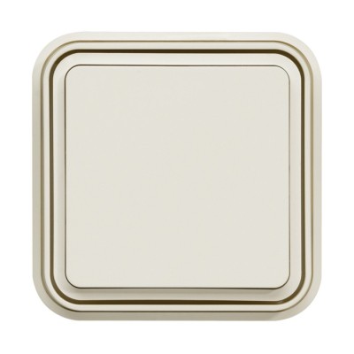 Hager - Interrupteur va et vient cubyko étanche IP55 blanc pose en encastré - Réf : WNE001B