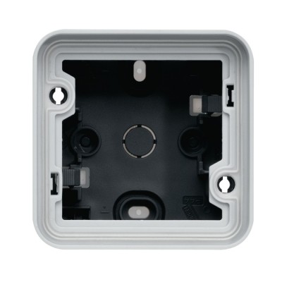 Hager - Boîte simple Cubyko étanche IP55 gris associable pour pose en saillie - Réf : WNA681