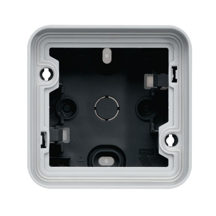 Hager - Boîte simple Cubyko étanche IP55 gris associable pour pose en saillie - Réf : WNA681