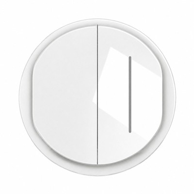 Legrand Céliane - Enjoliveur large pour Double Va-et-Vient ou Poussoir dont un à Voyant témoin - Blanc - Réf : CB200(1)(7)