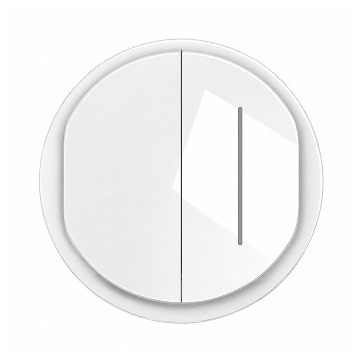 Legrand Céliane - Enjoliveur large pour Double Va-et-Vient ou Poussoir dont un à Voyant témoin - Blanc - Réf : CB200(1)(7)