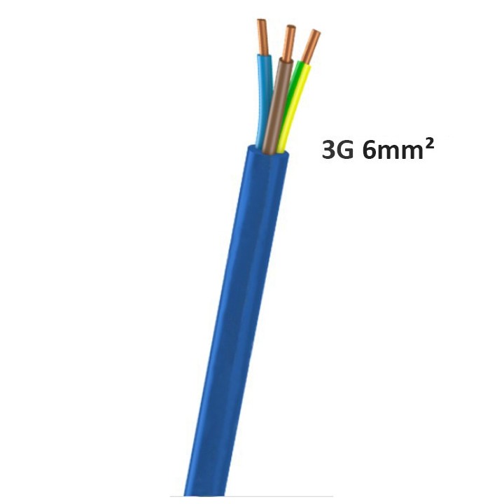 Câble FR-N1X6G3 - 3G6mm² - Coupe au mètre - Réf : FR-N1-3G6