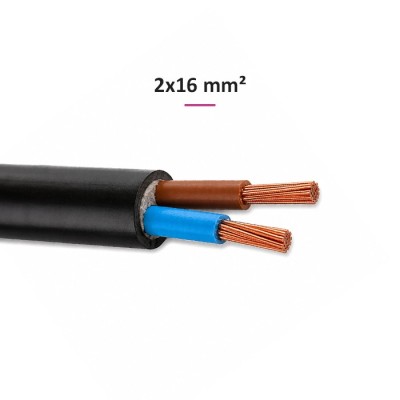 Câble R2V 2x16 mm² - Coupe au mètre - Réf : R2V2x16(rigide)