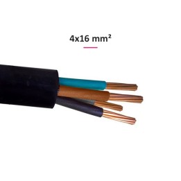 Câble R2V 4x16 mm² - Coupe au mètre - Réf : R2V4x16(rigide)