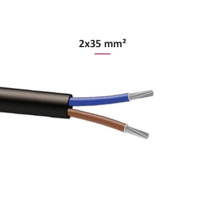 Câble AR2V 2x35 mm² Aluminium - Coupe au mètre - Réf : AR2V2x35(rigide)
