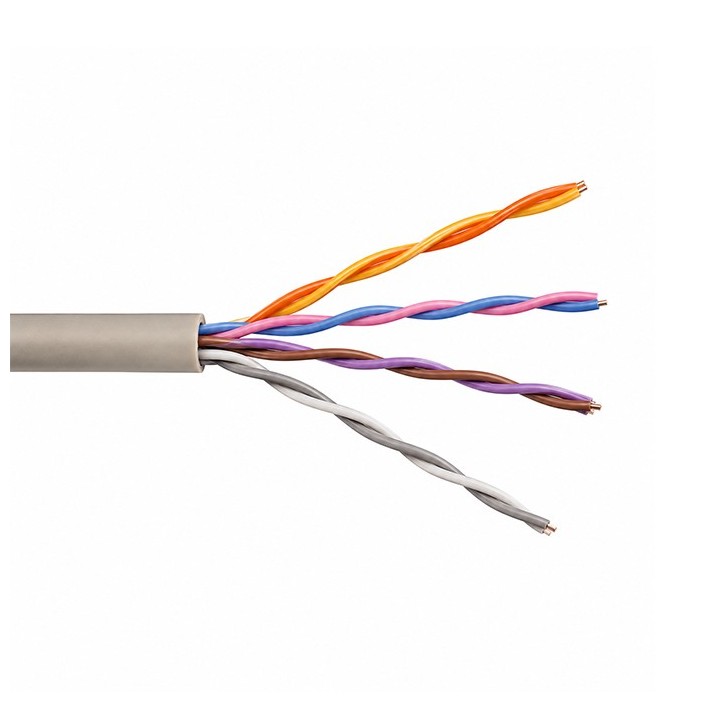 Câble téléphone 4 paires 5/10 PTT298 grade 1 - À la coupe - Réf : cable-tel-PTT298