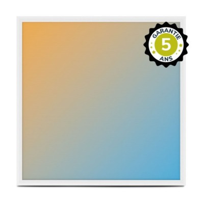 Miidex Lighting - Dalle LED Backlit 595x595 25W Blanc CCT Prismatique - Garantie 5 ans - Réf : 101108