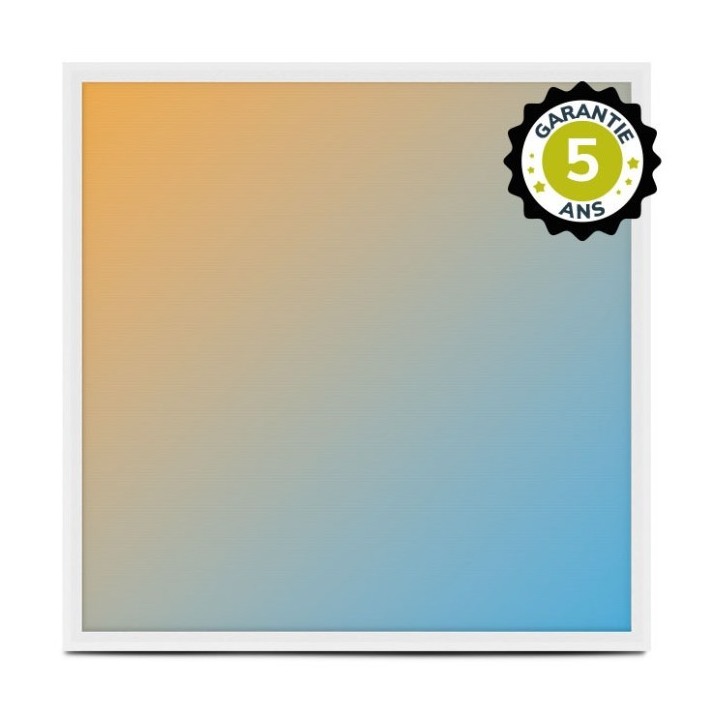 Miidex Lighting - Dalle LED Backlit 595x595 25W Blanc CCT Prismatique - Garantie 5 ans - Réf : 101108