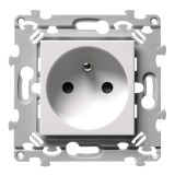 Hager Essensya - Prise de courant essensya 2P+T Finition Pure - Réf :  WE100