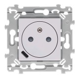Hager Essensya - Prise de courant affleurante essensya 2P+T avec USB-C Pure - Réf :  WE114
