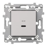 Hager Essensya - Chargeur USB-C 65 W Essensya Pure - Réf :  WE115