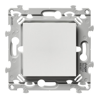 Hager Essensya - Obturateur pour gamme essensya finition Pure - Réf :  WE157