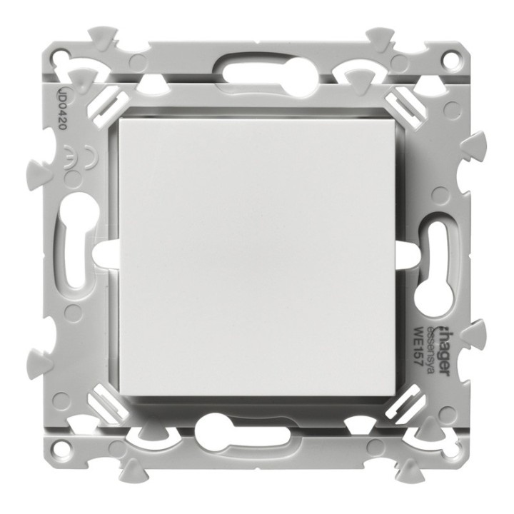Hager Essensya - Obturateur pour gamme essensya finition Pure - Réf :  WE157