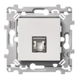 Hager Essensya - Prise RJ45 Cat 6A STP simple finition Pure - Réf : WE228