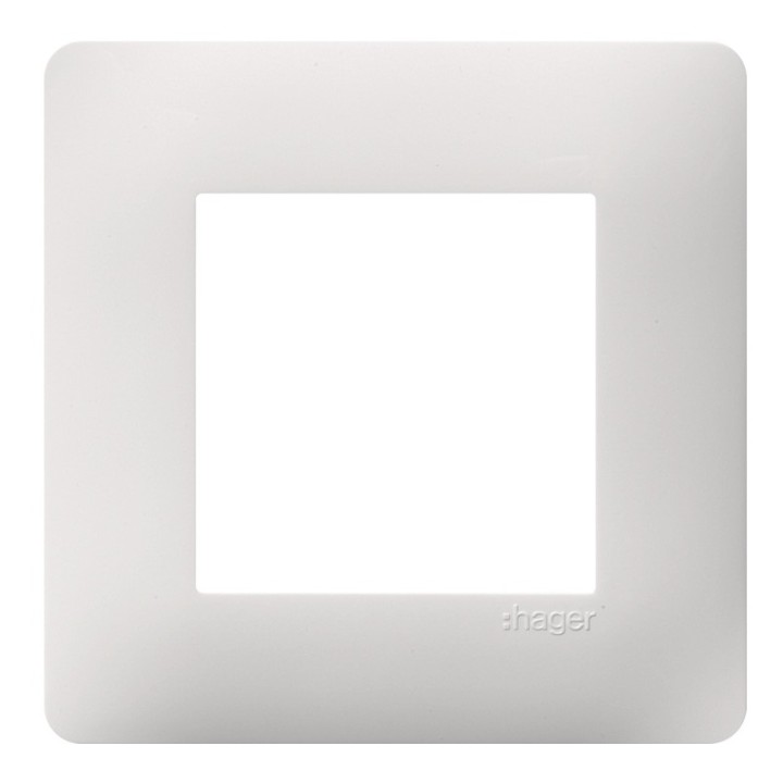Hager Essensya - Plaque de finition essensya 1 poste Pure - Réf : WE401