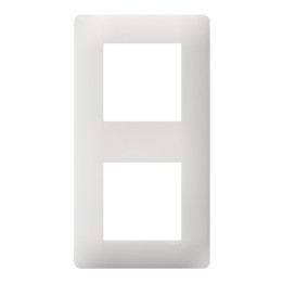 Hager Essensya - Plaque 2 postes Essensya Pure - Réf : WE402