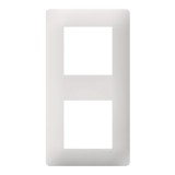 Hager Essensya - Plaque 2 postes Essensya Pure - Réf : WE402