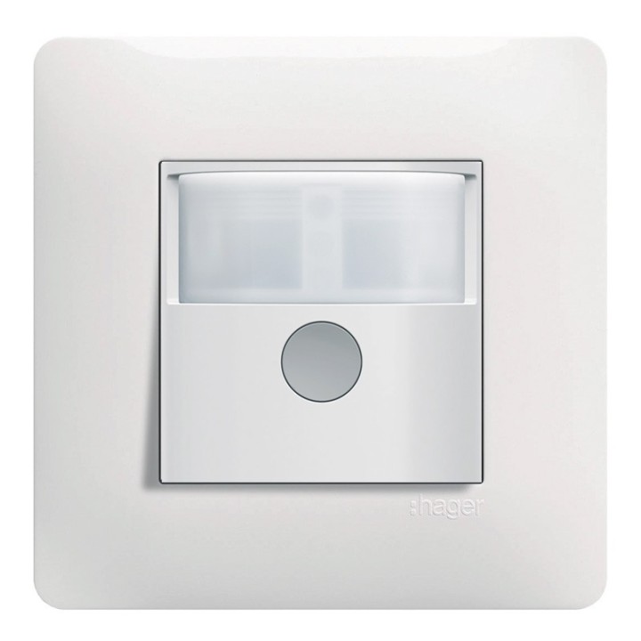 Hager Essensya - Interrupteur automatique 2 fils avec plaque de finition - Blanc - Réf :  WE052P