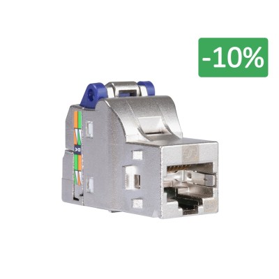 Schneider - Resi9 - S-One format DPM connecteur RJ45 Grade 3TV cat6A - blindé - Réf : VDIB1771XB01