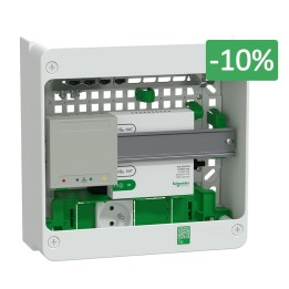 Schneider Resi9 Connect - Coffret VDI 13M1R - Switch 5ports PoE - Grade 3TV 4xRJ45 cat6a - Réf : R9H13401VDIXS
