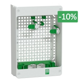 Schneider Resi9 Connect - Coffret VDI Box 13M2R - coffret support box operateur avec 2 prises - Réf : R9H13402VDIBOX