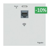 Schneider Resi9 Connect - Prise RJ45 point accès wifi bibande POE - wifi 4-5-6 -1gbit - Blanc - Réf : VDIR20491