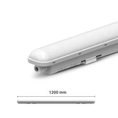 Miidex Lighting - Boitier étanche LED Intégrées Traversant 40W 4000K IP65 1200mm - Réf : 101058