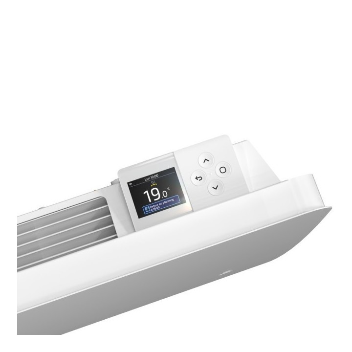 Atlantic - Nirvana+ - Radiateur à inertie connecté - 750W - Horizontal - Fonte - Blanc carat - Réf : 529924