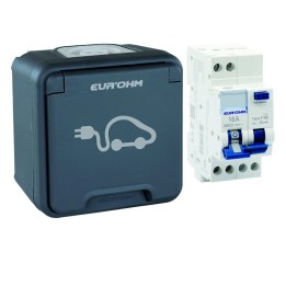 Eur'Ohm - Kit prêt à poser pour recharge véhicule électrique - Réf : 19500