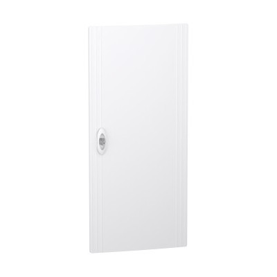 Schneider PrismaSeT XS - Porte pleine RAL9003 pour coffret encastré 4 rangées 13 modules - Réf : LVSXDP413