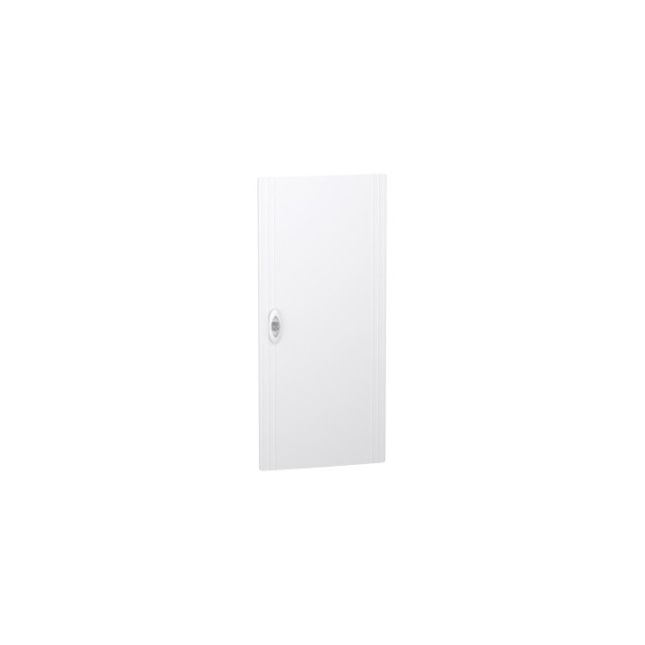Schneider PrismaSeT XS - Porte pleine RAL9003 pour coffret encastré 4 rangées 13 modules - Réf : LVSXDP413