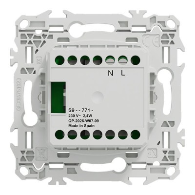 Schneider Odace Spot LED encastré d'éclairage de balisage 2,4W 70 lm - Réf : S980771