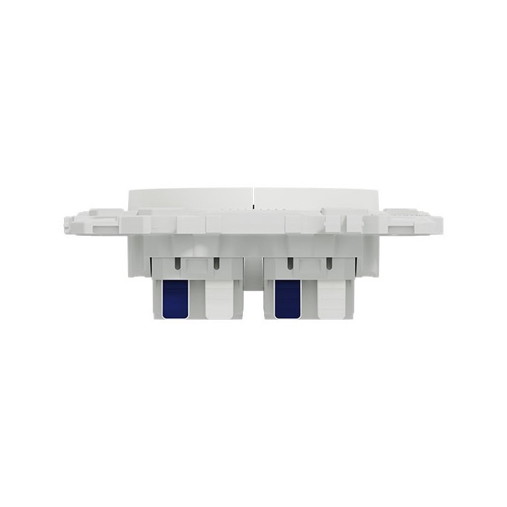 Schneider Odace - double va-et-vient ou poussoir avec neutre - 10AX - blanc craie - Réf : S920214N