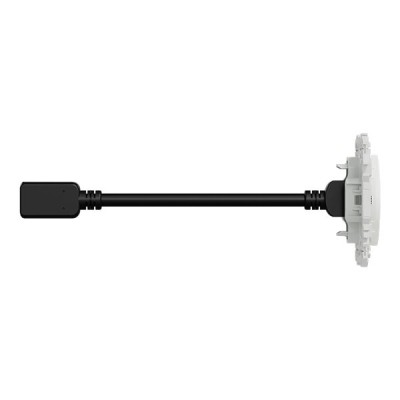 Schneider Odace - prise HDMI type A 2.1 - prise  cable femelle  à l'arrière - blanc craie - Réf : S920462