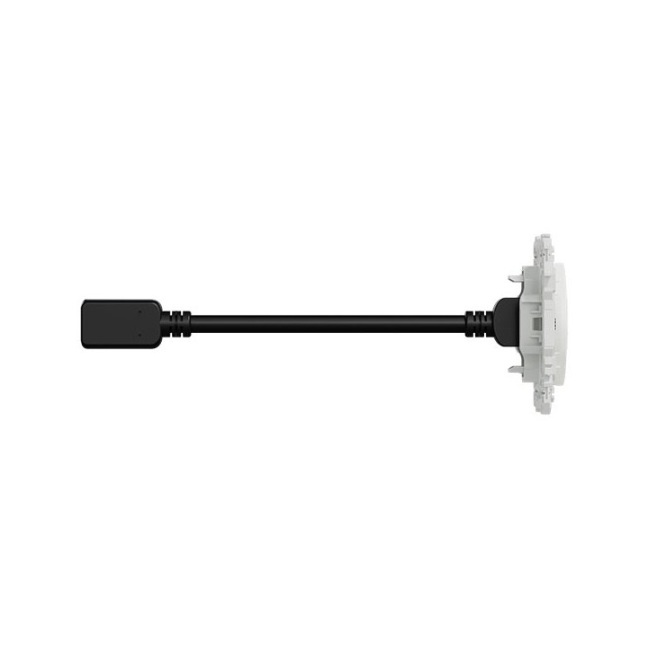 Schneider Odace - prise HDMI type A 2.1 - prise  cable femelle  à l'arrière - blanc craie - Réf : S920462