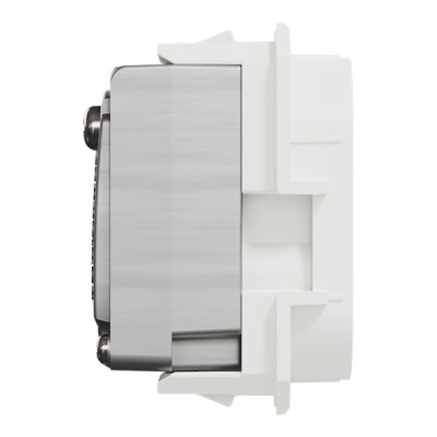 Schneider Odace - module prise TV simple mâle - sortie coaxiale - blanc craie - Réf : S923445
