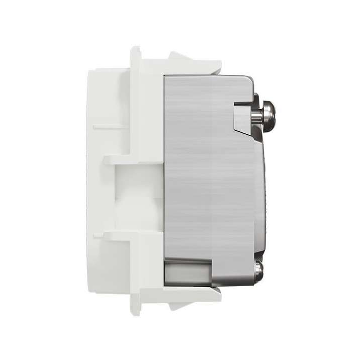 Schneider Odace - module prise TV simple mâle - sortie coaxiale - blanc craie - Réf : S923445